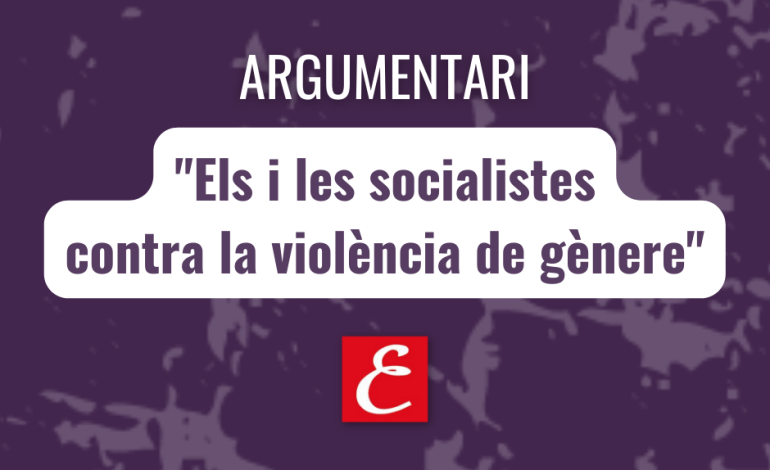 Els i les socialistes contra la violència de gènere