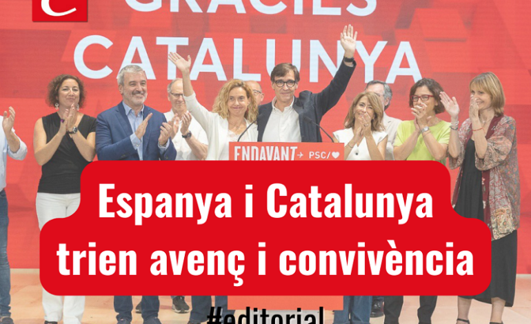 Espanya i Catalunya trien avenç i convivència (24/07/2023).