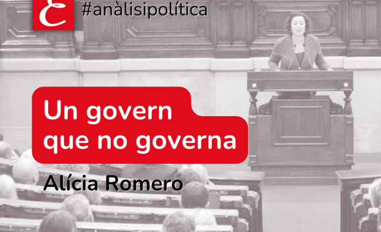 “Un govern que no governa”. Alícia Romero.