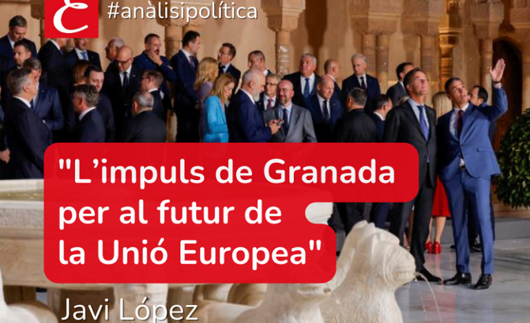 “L’impuls de Granada per al futur de la Unió Europea”. Javi López.