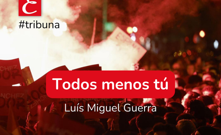 “Todos menos tú”. Luís Miguel Guerra.